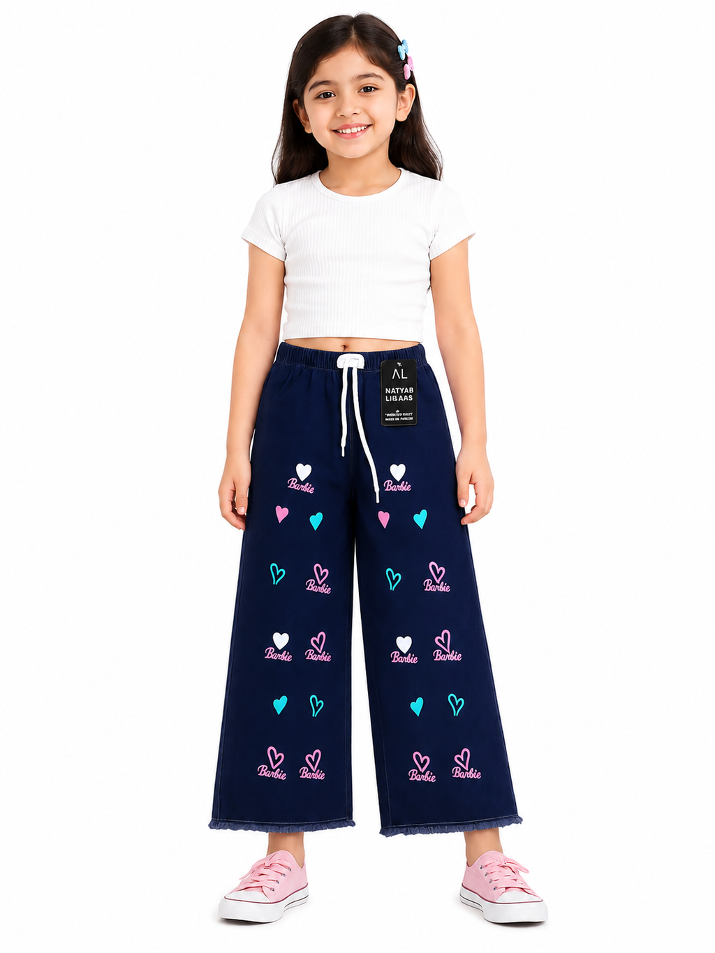 Soft & comfortable wide-leg pant for girls