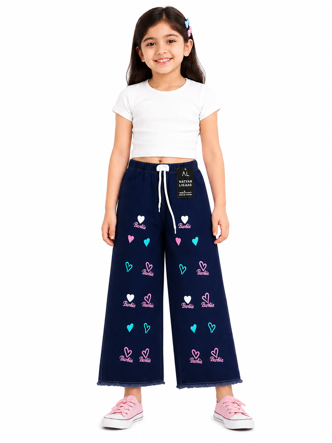 Soft & comfortable wide-leg pant for girls
