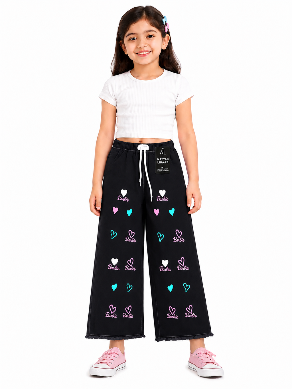 Soft & comfortable wide-leg pant for girls