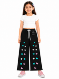 🦋 Girls Butterfly Print Wide Leg Pant