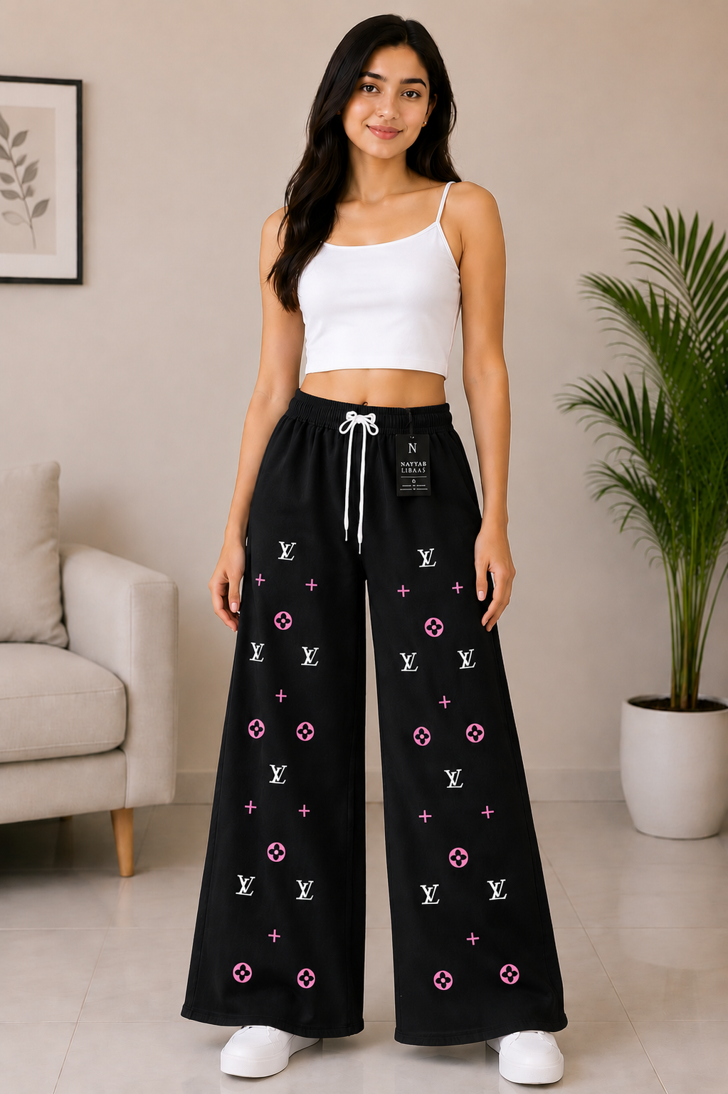 baggy style Denim jeans for women Wide Leg Pant