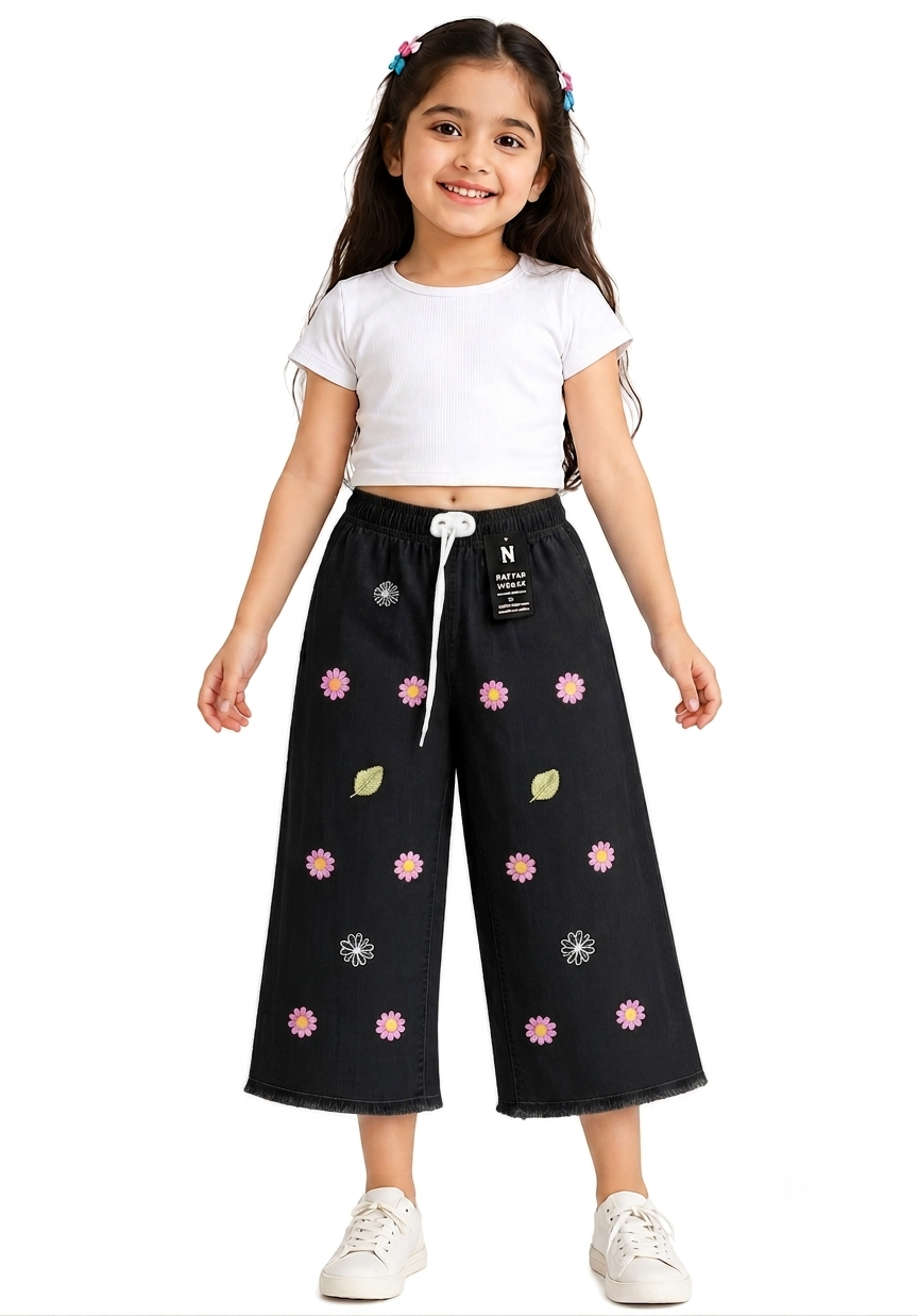 Baggy Style Denim Jeans for GIRLS