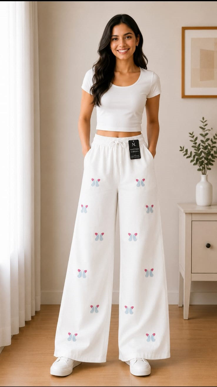 Print Wide-Leg Pant