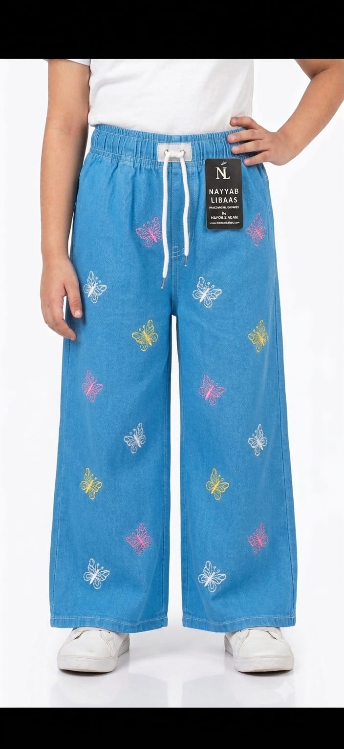 Baggy Style Denim Jeans for Girls