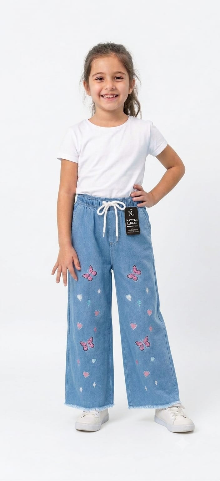 Baggy Style Denim Jeans for Girls