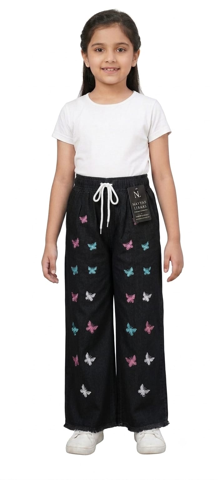 Baggy Style Denim Jeans for Girls