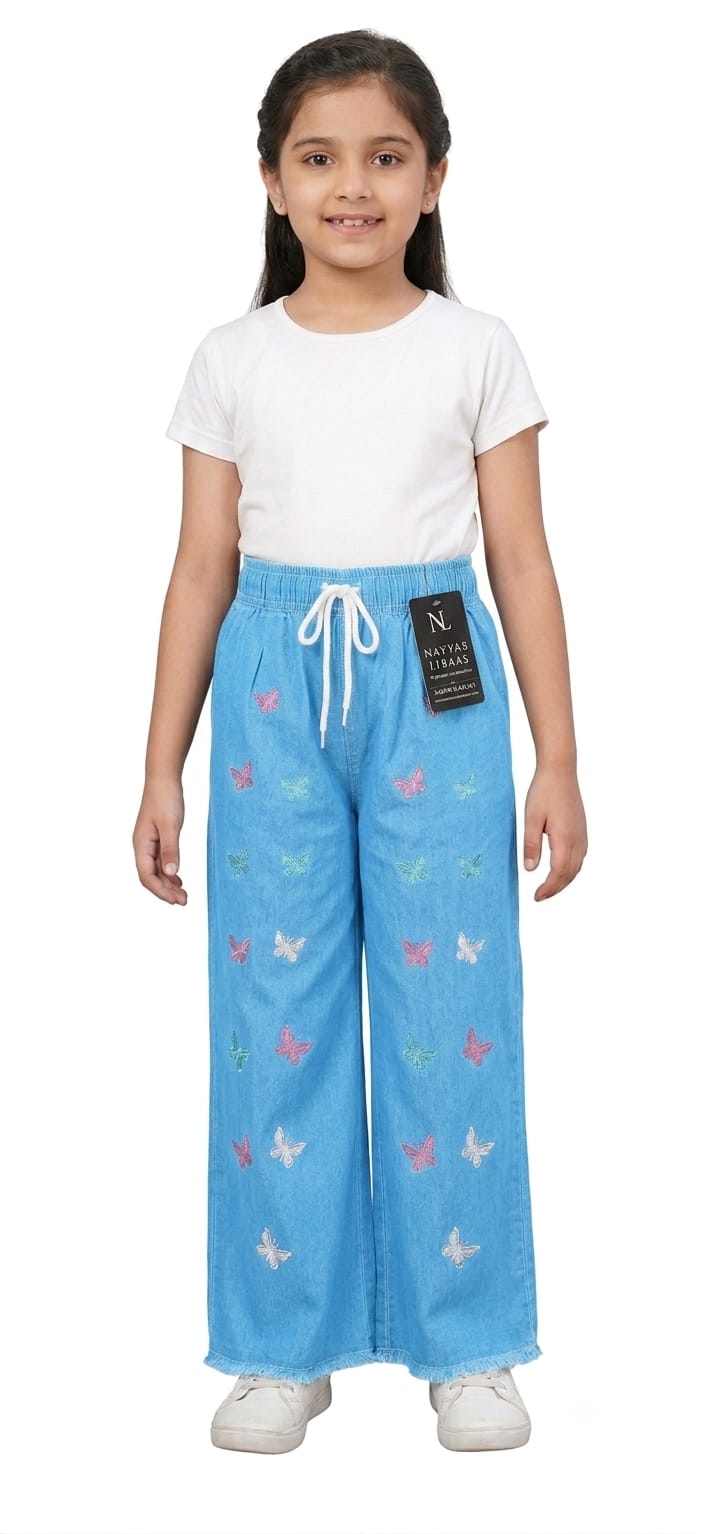 Baggy Style Denim Jeans for Girls