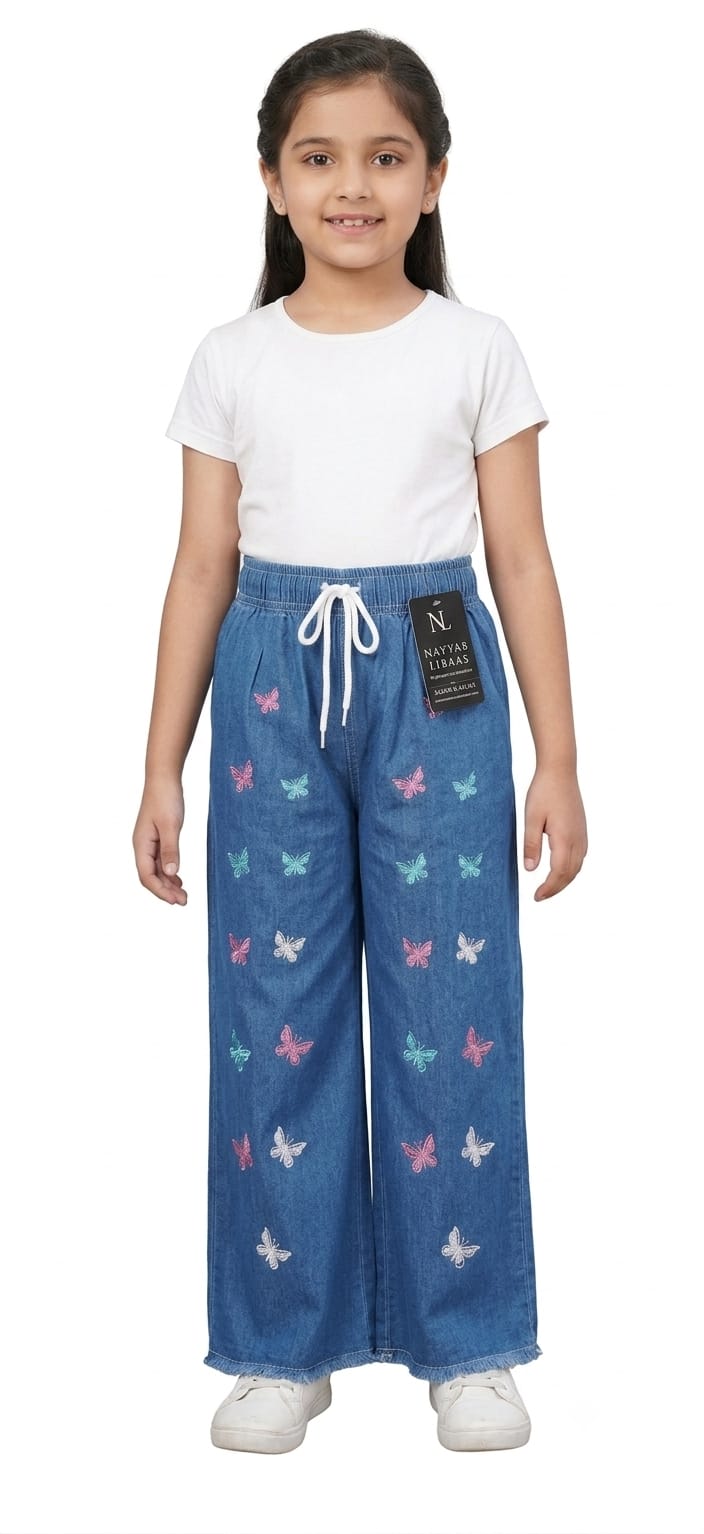 Baggy Style Denim Jeans for Girls