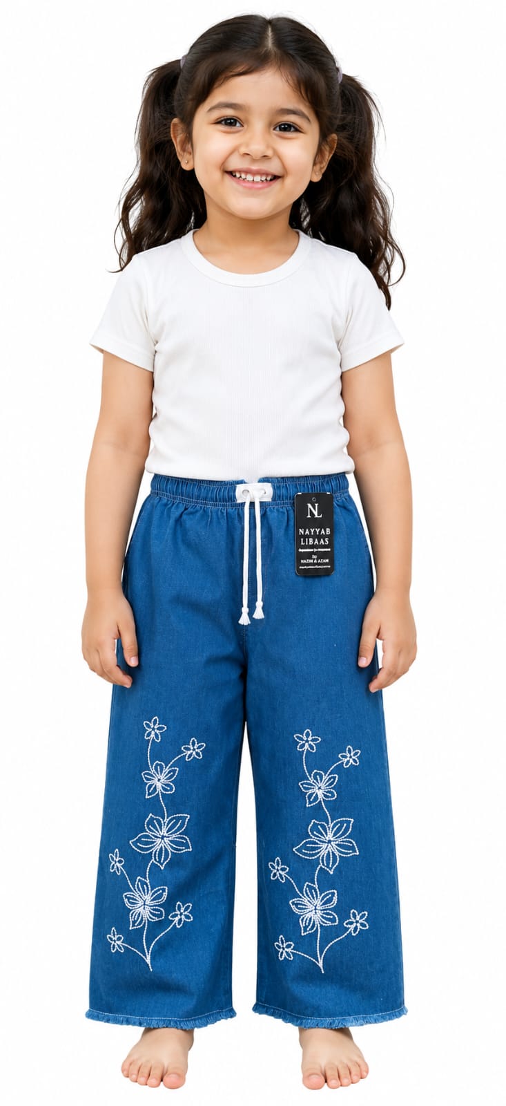 Baggy Style Denim Jeans for Girls