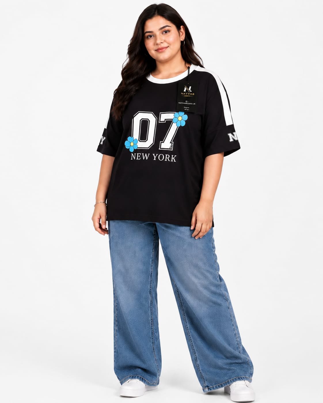 Nayyab Libaas Off-Shoulder Bloom Tee