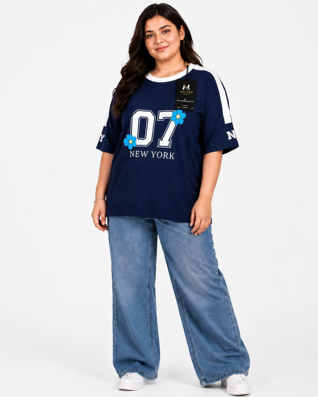 Nayyab Libaas Off-Shoulder Bloom Tee