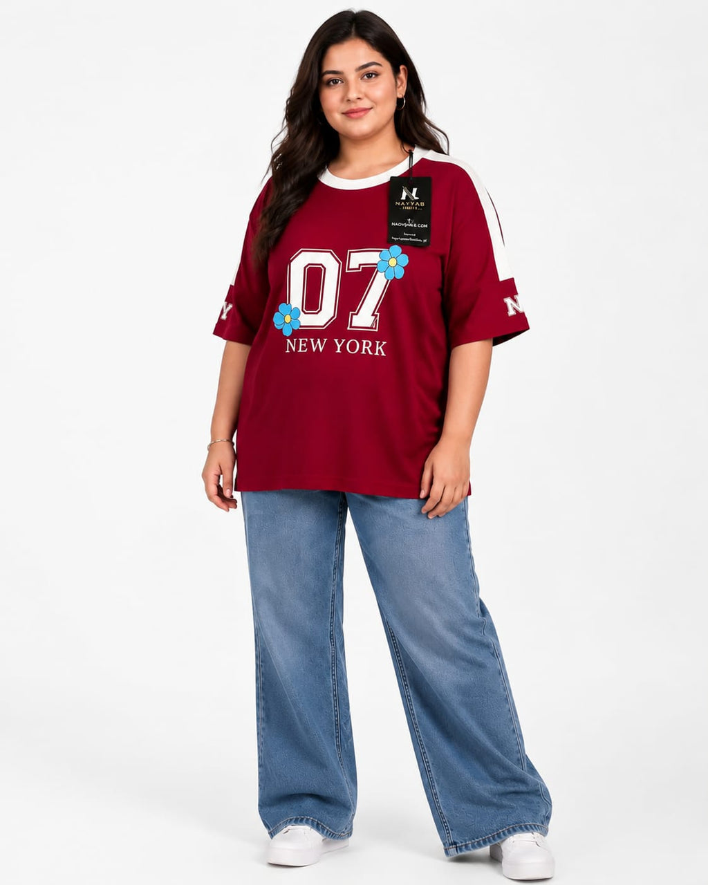 Nayyab Libaas Off-Shoulder Bloom Tee