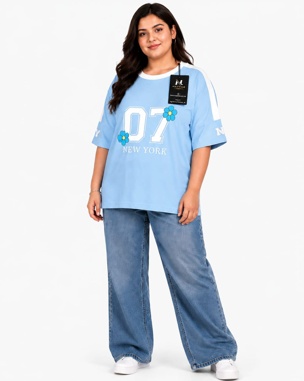 Nayyab Libaas Off-Shoulder Bloom Tee