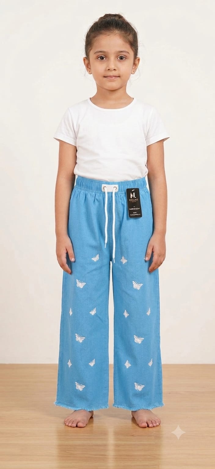 Baggy Style Denim Jeans for Girls
