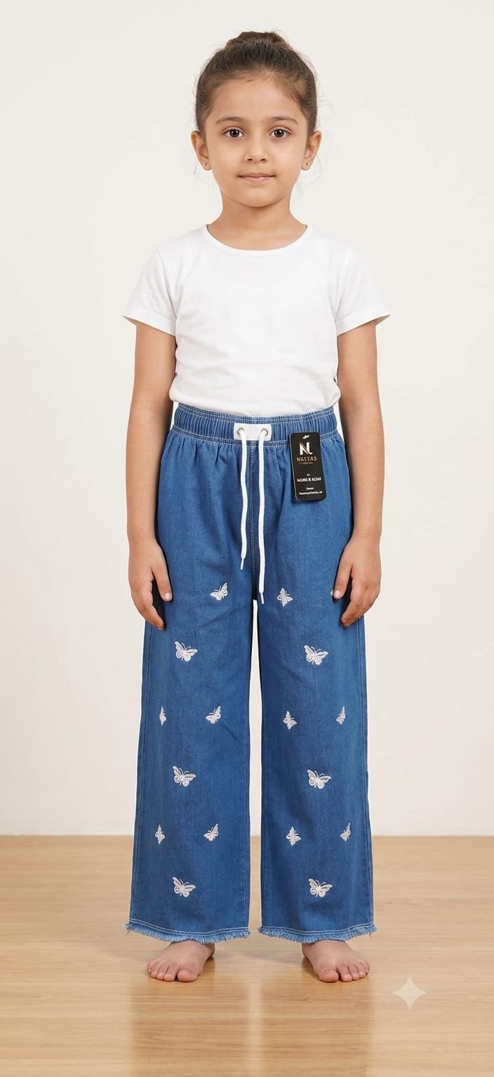 Baggy Style Denim Jeans for Girls