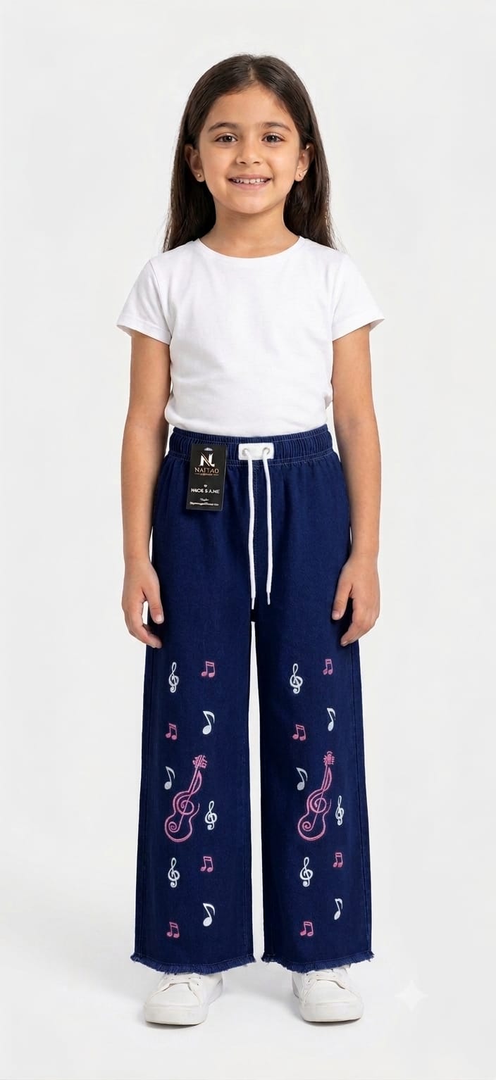 Baggy Style Denim Jeans for Girls