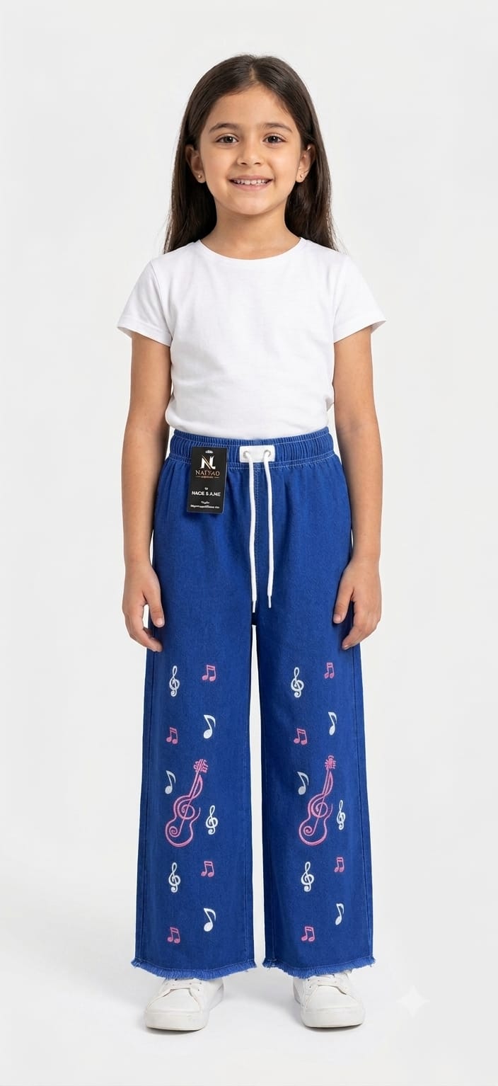 Baggy Style Denim Jeans for Girls
