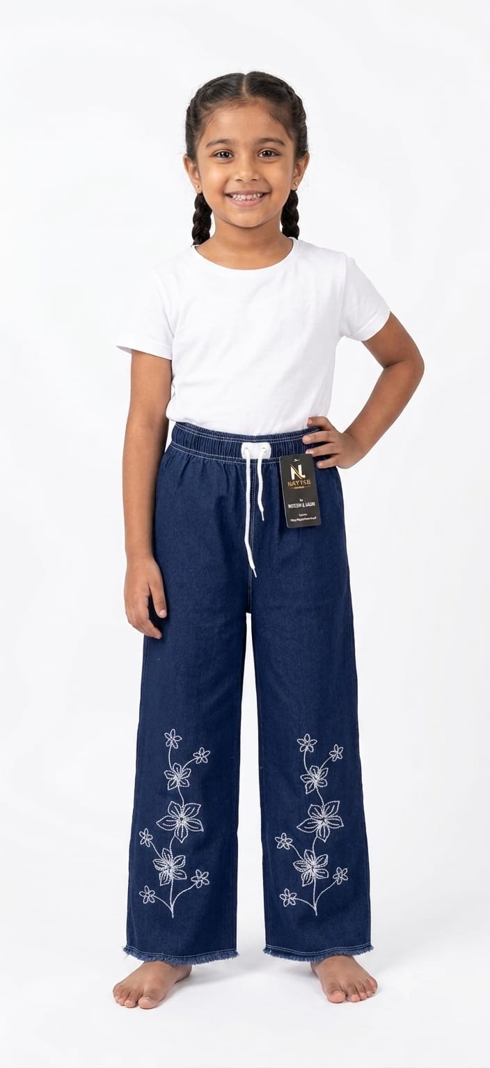 Baggy Style Denim Jeans for Girls