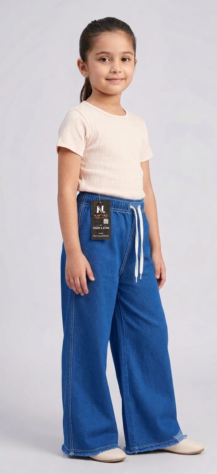 Baggy Style Denim Jeans for Girls
