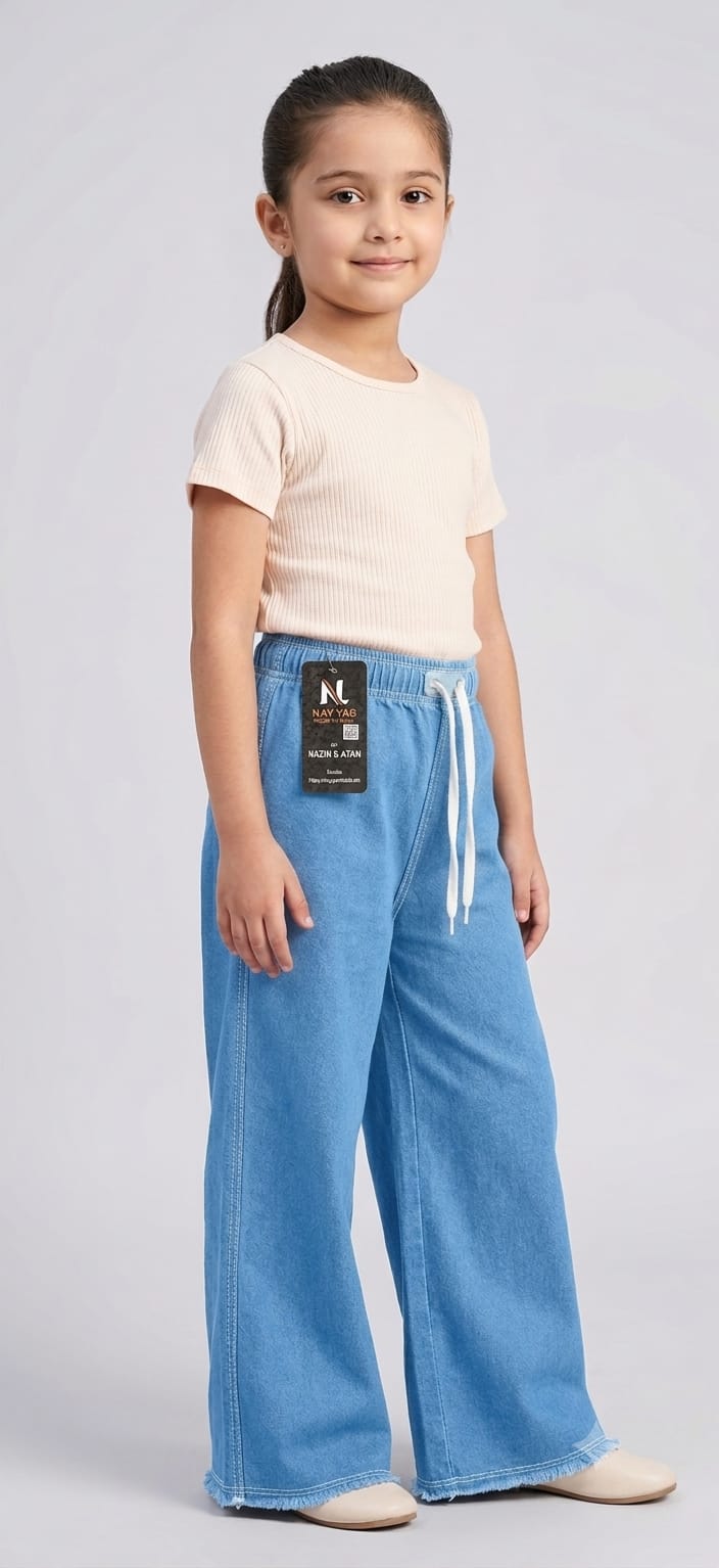 Baggy Style Denim Jeans for Girls