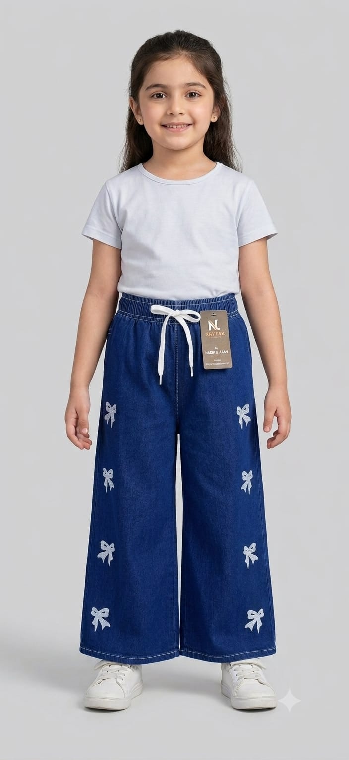 Baggy Style Denim Jeans for Girls