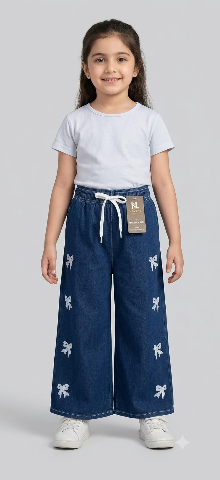 Baggy Style Denim Jeans for Girls