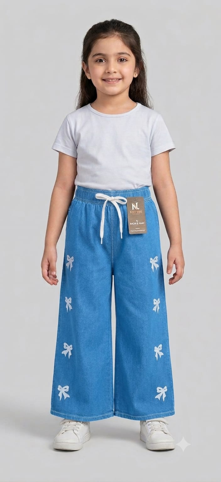 Baggy Style Denim Jeans for Girls