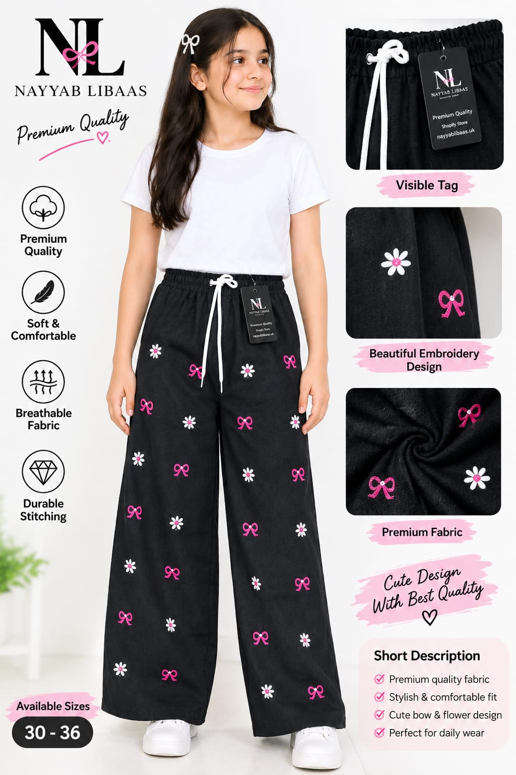 Baggy Style Denim Jeans for Girls